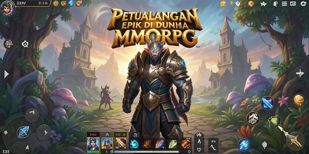 Tampilan gameplay mendalam dalam 333V MMORPG yang seru.