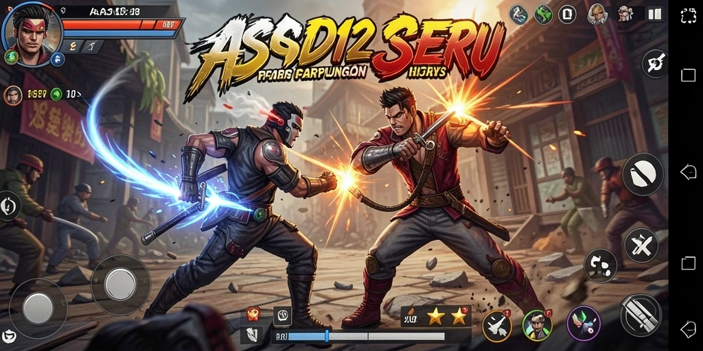 Gameplay seru pertarungan dengan karakter unik di ASD123.