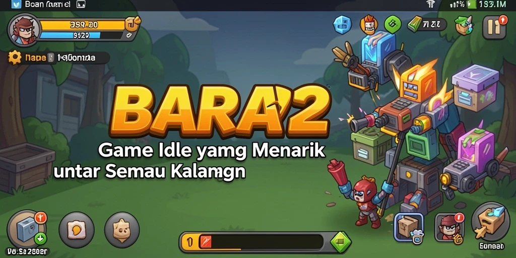 Tangkapan layar gameplay BARA22 yang menunjukkan mekanisme Idle.