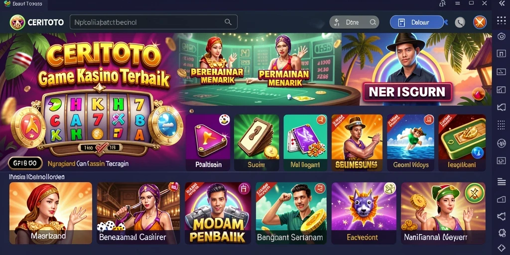 Tampilan menarik dari gameplay CERITOTO yang mendebarkan.