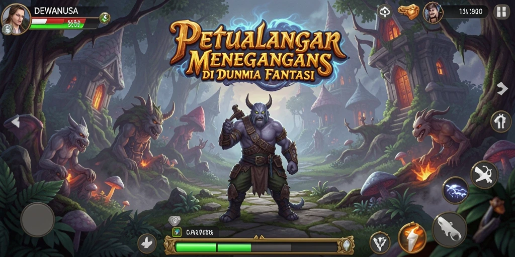 Screenshot gameplay DEWANUSA yang menampilkan petualangan yang seru dan menantang.