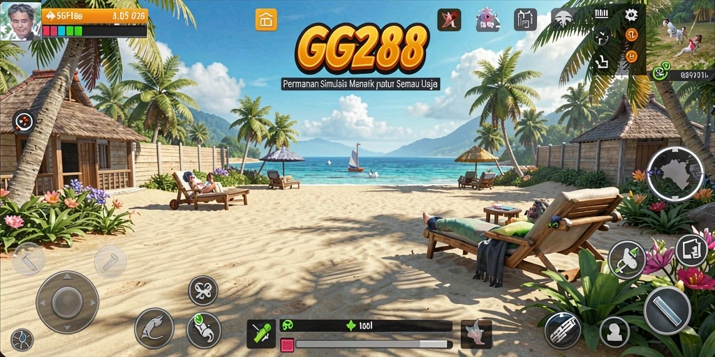 Tampilan gameplay GG288 yang menarik dalam simulasi dunia virtual.