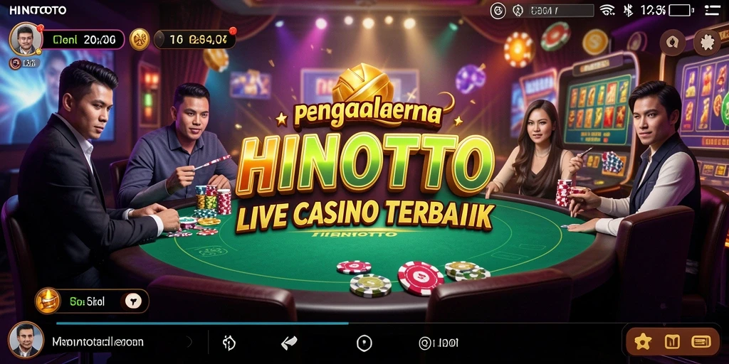 Tampilan permainan HINOTOTO yang mengasyikkan dan interaktif.