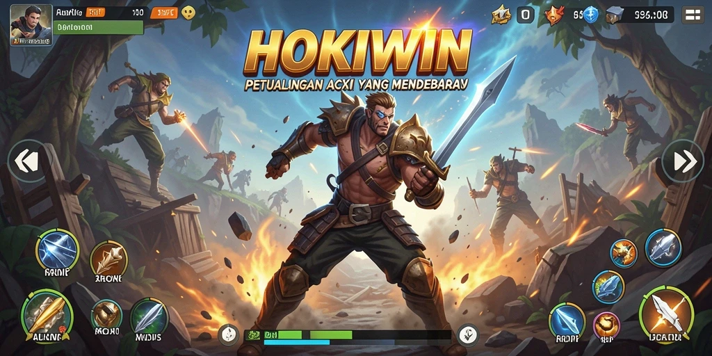 Tampilan menarik dari gameplay HOKIWIN yang penuh aksi.