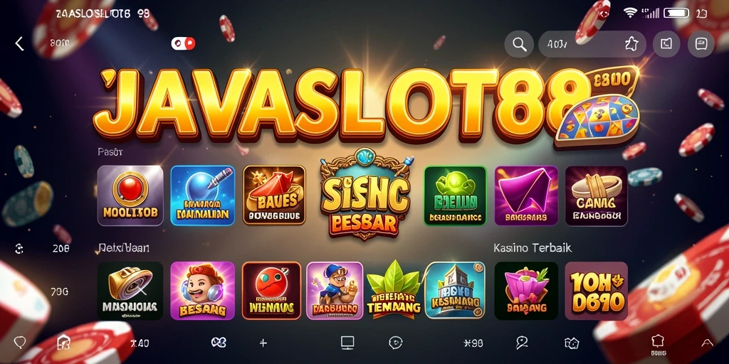 Tampilan gameplay seru dari JAVASLOT88 dengan slot yang menggiurkan.