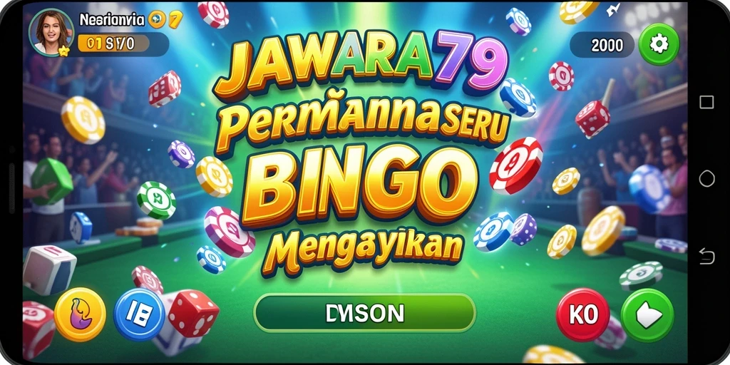 Tampilan utama gameplay Bingo yang menarik di JAWARA79.