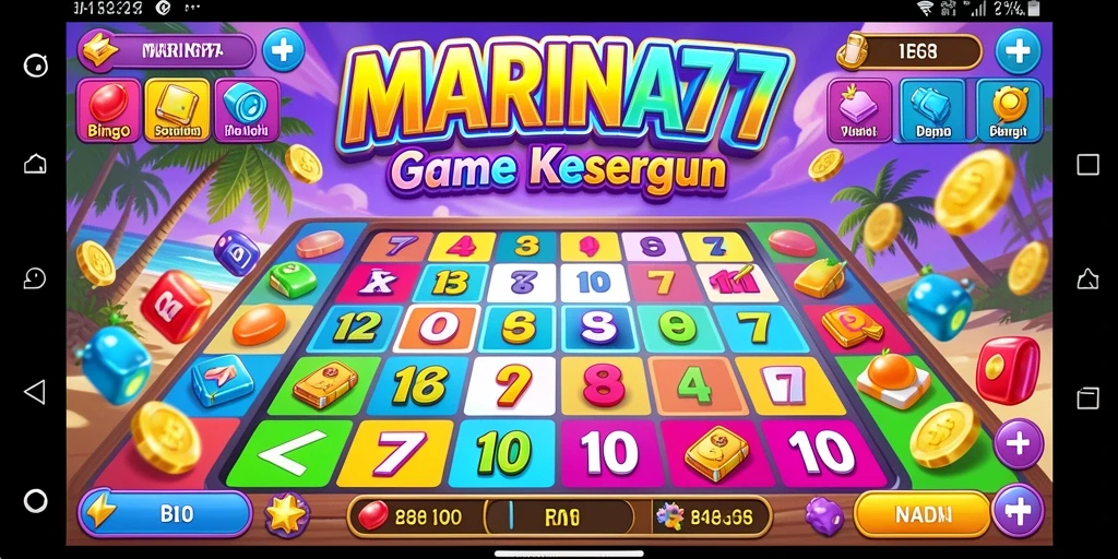 Tampilan screenshot <strong>MARINA77</strong> yang menunjukkan gameplay Bingo yang seru.