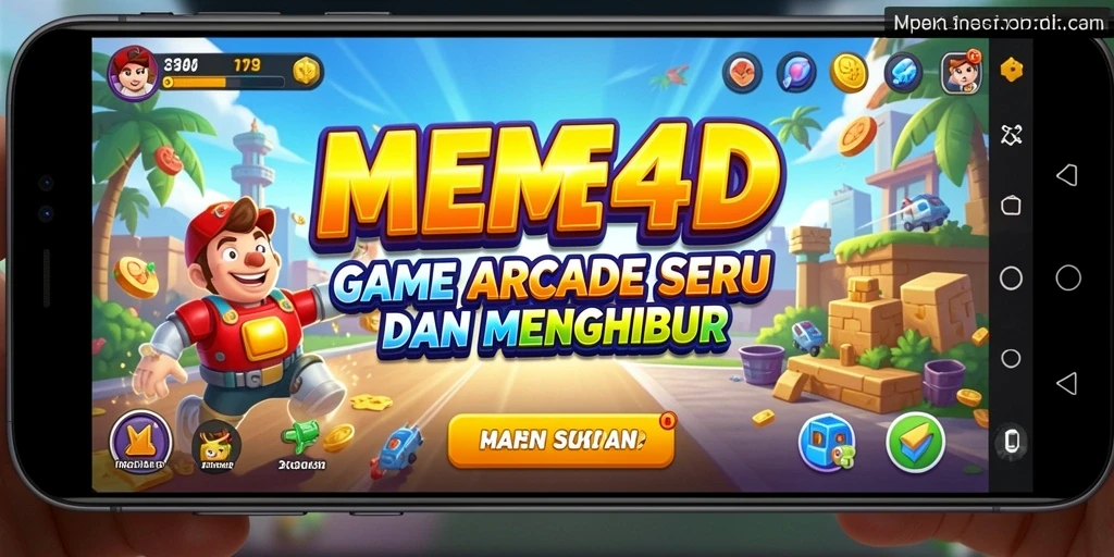 Tampilan gameplay seru dan menantang dari MEME4D.