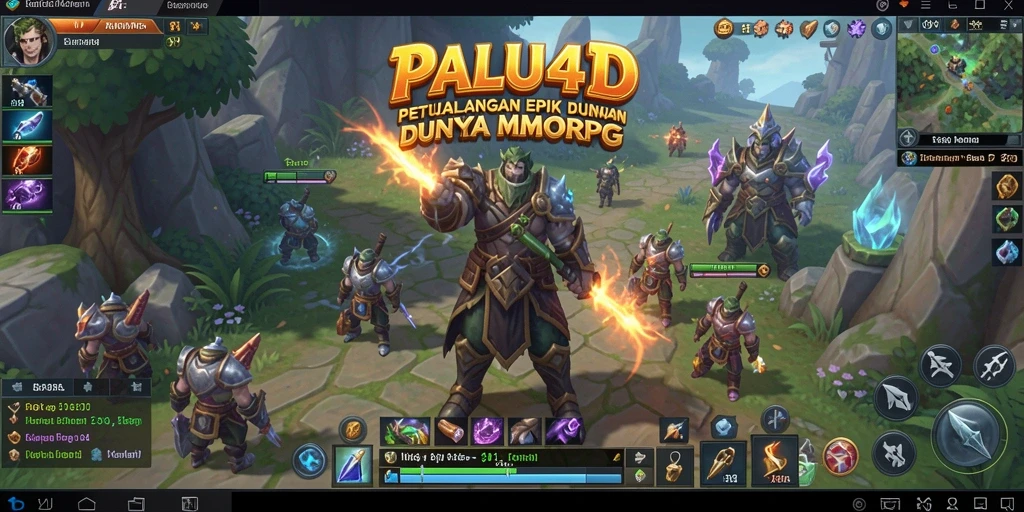 Screenshot PALU4D menampilkan aksi seru dalam pertempuran MMORPG.
