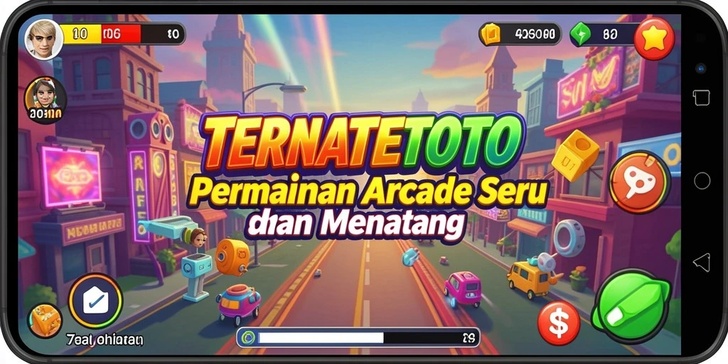 Screenshot TERNATETOTO menampilkan karakter bermain di level seru.
