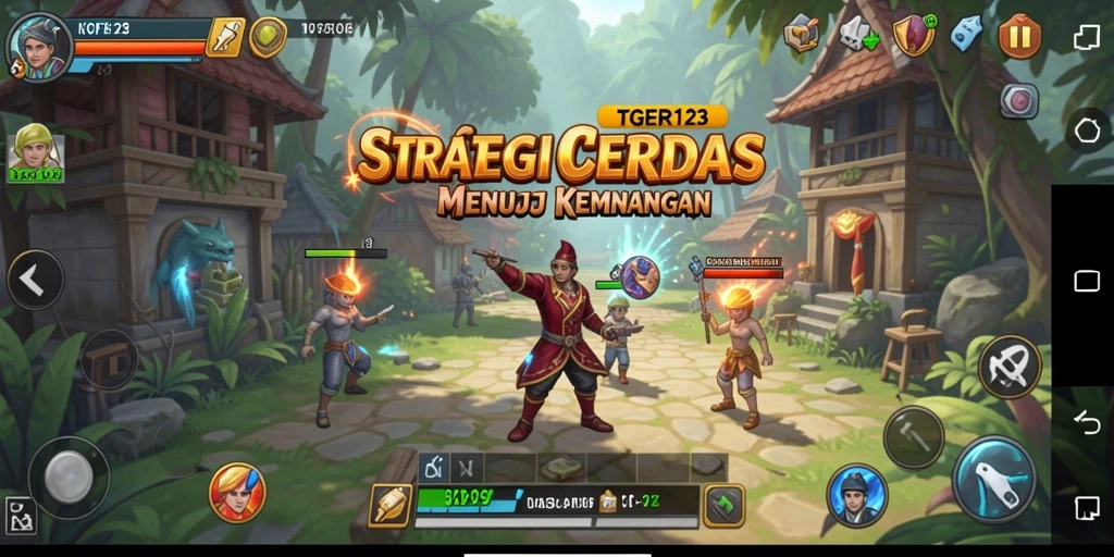 Tampilan gameplay menarik dari TGER123 dengan aksi strategi yang seru.