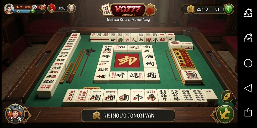 Tampilan gameplay menarik dari VO777 yang menunjukkan keseruan permainan Mahjong.