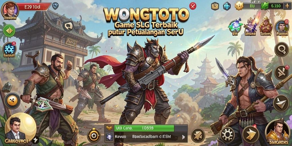 Tampilan gameplay menarik di WONGTOTO dengan pertempuran dan strategi.